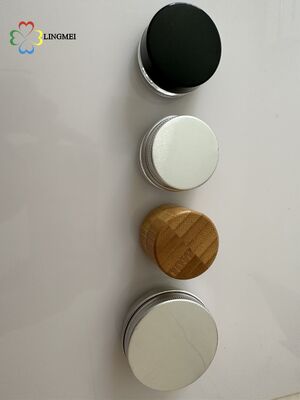 Multi-Material Jar Series: 5g Premium Concentrate Glass jar  with plastic Caps or aluminum cap&Pressure-Sensitive Liner,  Bamboo jar,  Aluminum jar