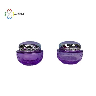 Wholesale High-End Cosmetic Glass Cream Jars 50g inner container, 100g with Luxury Electroplated Screw Cap