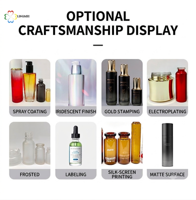 Wholesale High-End Cosmetic Glass Cream Jars 50g inner container, 100g with Luxury Electroplated Screw Cap
