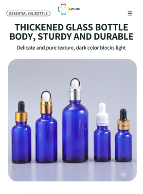 Frosted Glass Essential Oil Dropper Bottles – Premium Serum & Cosmetic Packaging with Basket Cap (5ml-100ml)