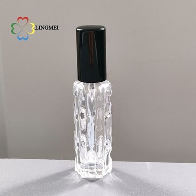 Luxury 10ml Gourd-Textured Glass Perfume bottle with auminum mist spray – Premium Portable Travel Spray Bottle