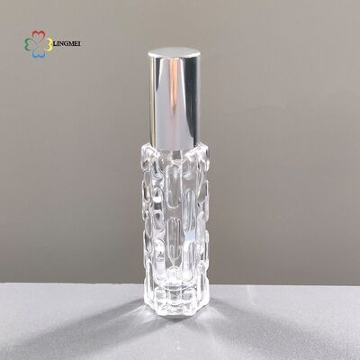 Luxury 10ml Gourd-Textured Glass Perfume bottle with auminum mist spray – Premium Portable Travel Spray Bottle