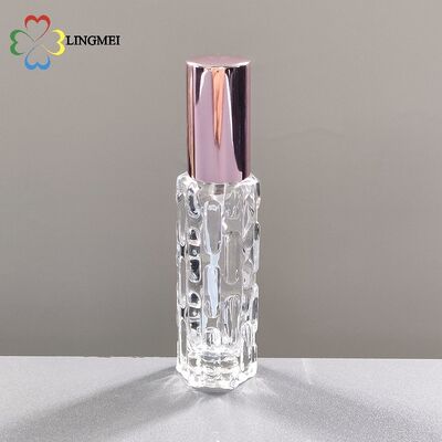 Luxury 10ml Gourd-Textured Glass Perfume bottle with auminum mist spray – Premium Portable Travel Spray Bottle