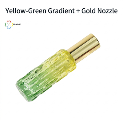 Luxury 10ml Gourd-Textured Glass Perfume bottle with auminum mist spray – Premium Portable Travel Spray Bottle