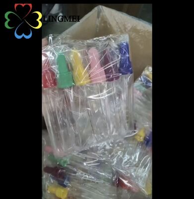 Custom 18/410 20/410 Glass or Plastic Dropper Assembly with 1ml Extended Rubber  and Child Resistant Tamper Evident Cap 