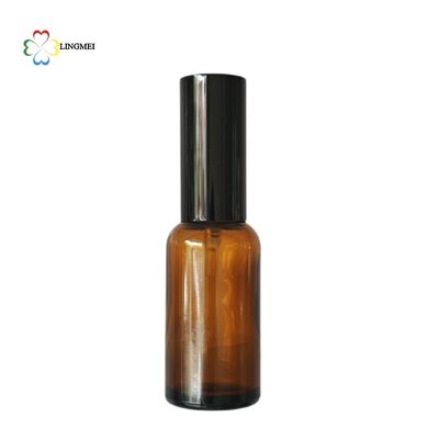 Wholesale Amber Glass Spray Bottle 5ml, 10ml, 15ml, 20ml, 30ml, 50ml, 100ml and Cosmetic Lotion Pump Bottles with 18mm neck Bird Mouth Pump for Essential Oils and Serums