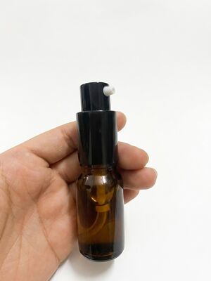 Wholesale Amber Glass Spray Bottle 5ml, 10ml, 15ml, 20ml, 30ml, 50ml, 100ml and Cosmetic Lotion Pump Bottles with 18mm neck Bird Mouth Pump for Essential Oils and Serums