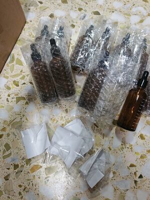 Wholesale Amber Graduated Glass Dropper Bottles Bulk, 5ml-120ml Essential Oil Serum Bottles Manufacturer