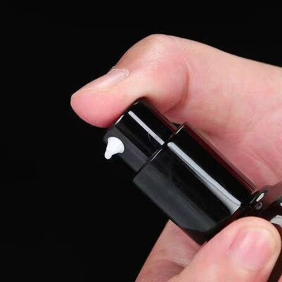 Wholesale Amber Square Glass Cosmetic Bottle 10ml 30ml 100ml with Mist Sprayer for Perfume & Lotion Pump for Cream