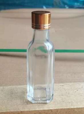 30ml glass bottle and aluminum gold cap  for Vitamin liquid or oil with silk print or hot stamping