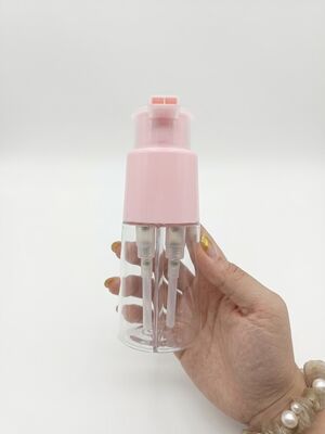 150 ml dual-chamber cosmetic bottle (75 ml + 75 ml) – 75 ml x 2 with single-spout dispensing  for a  cosmetic product