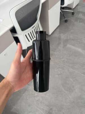 150 ml dual-chamber cosmetic bottle (75 ml + 75 ml) – 75 ml x 2 with single-spout dispensing  for a  cosmetic product