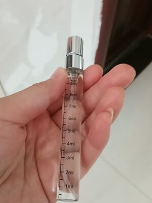 2ml 3ml 5ml 10ml glass Perfume bottle with mist spray inside Silicone Gasket and calibration ml silk print