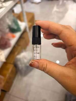 2ml 3ml 5ml 10ml glass Perfume bottle with mist spray inside Silicone Gasket and calibration ml silk print