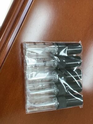 2ml 3ml 5ml 10ml glass Perfume bottle with mist spray inside Silicone Gasket and calibration ml silk print