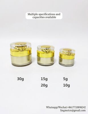 base cream expty glass jar  of 20g and 30g 50g empty fancy stylish foundation bottles